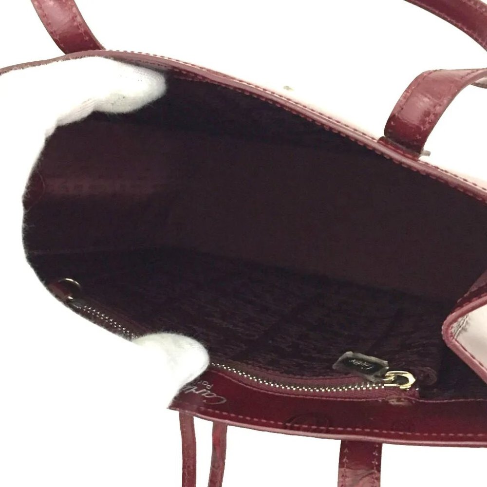 Cartier Burgundy Tote Bag - Picture 10 of 14